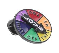 Milisten Broche De Tocadiscos Alfileres Divertidos Para Adultos Broche De Mujer Broche De Flechas Giratorias Broche Giratorio Con Forma De Flecha Alfiler De Flechas Giratorias Metal