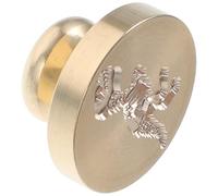 Milisten Cabezal de Sello de Cera de Cobre Dinosaurio, Sello de Lacre Dorado para Manualidades, Postales y Tarjetas de Invitación, Portátil, Secado Rápido