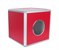 Milisten Caja de Lotería Multifuncional de Aleación de Aluminio, Tamaño 29x29 Cm, Diseño Transparente Bordes en Aluminio, Contenedor de Almacenamiento para Rifas, Color