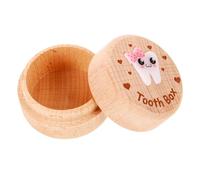 Milisten Caja De Madera Para Guardar Dientes De Leche Caja De Recuerdo De Dientes Para Almacenamiento