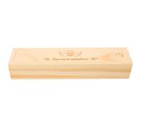 Milisten Caja de Recuerdo para Prueba de Embarazo de Madera Diseño de Corazón, Portátil y Duradera, para Anuncio Sorpresa de Embarazo a Abuelos, Papá y Familia, Obsequio Emotivo