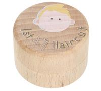 Milisten Caja de Recuerdos Primer Corte de Pelo de Ñiño Diseño Adorable y Material de Madera, Adecuado como Obsequio y Decoración Hogar