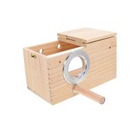 Milisten Caja Nido para Periquitos Resistente al Casa Colgante de Madera para Aves Accesorio Cría y Anidación de Pájaros Nido Decorativo para Agapornis y Budgies