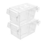 Milisten Cajas De 2 Uds Separador De Accesorios para Tanque De Peces Incubadora De Desove De Peces Transparente De Nailon Pecera De Bebé Abs