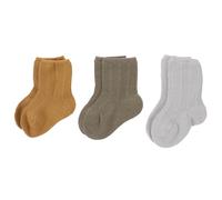 Milisten Calcetines Cálidos De Invierno Para Ñiño y Niño Pequeño, Tubos Medios, Sin Costuras, Color Verde Militar, Talla s 6-12 Meses, 3 Pares Para Primavera y Otoño