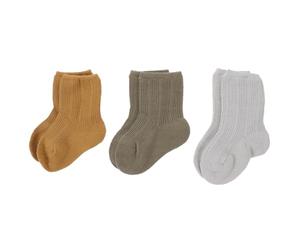 Milisten Calcetines Cálidos De Invierno Para Ñiño y Niño Pequeño, Tubos Medios, Sin Costuras, Color Verde Militar, Talla s 6-12 Meses, 3 Pares Para Primavera y Otoño
