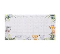 Milisten Calendario Colgante para Predecir la Fecha de Parto para Bebés Calendario Mensual de Papel Tamaño Grande Color B Bosque Cuenta Regresiva Hogar y Habitación