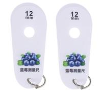Milisten Calibrador de Diámetro para Arándanos de 2 Piezas, Regla de Medición Portátil y Precisa para Fruta, Herramienta Multifuncional para Medir Tamaño de Frutos Pequeños