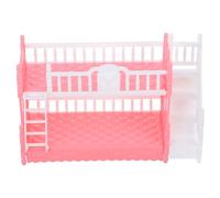 Milisten Cama De Muñeca Princesa Cama De Muñeca Bebé Muebles De Muñeca Camas Dobles En Miniatura para Niñas Accesorios para Muñecas Bebé Niña Decoración De Muñecas Cuna De Juguete
