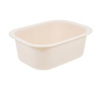 Milisten Cambiador De Bebés Lavabo De Plástico Grueso Portátil Para Bebés, Bañera Cambiadora Ligera y Resistente, Depósito De Agua Compacto Para Cuidado Infantil, Color Blanco, Tamaño Pequeño