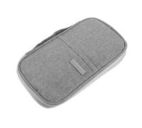 Milisten Cartera para Pasaporte Portátil Multiusos, Organizador de Documentos y Porta Tarjetas, Material Resistente y Ligero, Color Gris, Adecuado para Viajes y Uso Varios Estilos