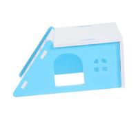 Milisten Casa Refugio para Hámster y Roedores Pequeños Vivienda de Color Azul Escondite Seguro para Jaulas y Hogares con Mascotas