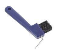 Milisten Cepillo de Limpieza de Pezuñas para Caballos con Mango Flexible y Duradero Herramienta de Aseo Portátil para Limpieza de Cascos Incluye Pico de Pezuña y Cepillo
