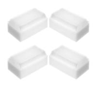 Milisten Cepillo Sensorial para Bebés, 4 Pcs, Blanco, de Plástico y Esponja, Cerdas Suaves y Flexibles, para Baño y Uso Diario, para Bebés