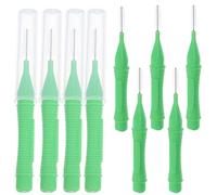 Milisten Cepillos Interdentales Verdes entre Los Dientes Cepillos de Dientes Limpiadores de Dientes Herramienta de Limpieza Dental Selección de Hilo Portátil Cepillos de Cuidado Dental Viajes a Casa 10 Piezas