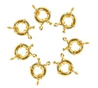 Milisten Cierres de Joyería DIY Metálicos Dorados de 13 Mm, 10 Piezas, Conectores para Pulseras y Collares, Hebillas Pequeñas para Accesorios de Brazaletes y Manualidades