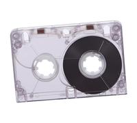 Milisten Cinta Cassette Vacía de para Grabación Audio Retro Transparente Compatible con Reproductor para Mensajes DIY Entrevistas y Proyectos