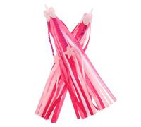 Milisten Cintas para Manillar de Bicicleta Infantil Serpentinas para Patinete y Triciclo Decoraciones Estrellas y Mariposas Rosa Accesorio Ligero y Resistente para Niñas y 1 Par