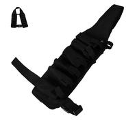 Milisten Cinturón para Cerveza Portátil Ajustable Negro de Tela Oxford, Soporte Resistente al Desgaste para Hombre y Mujer, Adecuado para Exteriores, Barbacoas y Senderismo