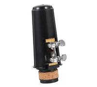 Milisten Clarinete con Boquilla y Ligadura Negra para Instrumentos de Viento Incluye Tapa Protectora Accesorios para Clarinetes Bemol Adecuado para Músicos Principiantes y Profesionales