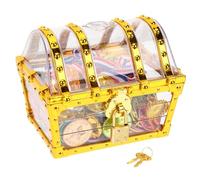 Milisten Cofre de Infantil de Plástico Seguro con Accesorios para Fiesta Temática y Regalo para Niña