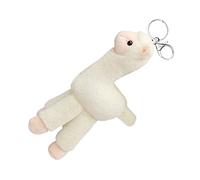 Milisten Colgante de Alpaca Blanco Adorno para Bolsos Mochilas y Claves Diseño Único y Accesorio de Moda con Detalles