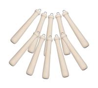 Milisten Colgantes de Llavero Bate de Béisbol de Madera 10 Piezas, Accesorios para Hacer Joyas Diy, Dijes de Béisbol Mini para Manualidades y Decoración de Eventos
