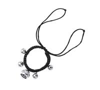Milisten Collar Ajustable para y Gatos Diseño De Cascabel Collar para Color Negro Mediano para Paseos y Actividades