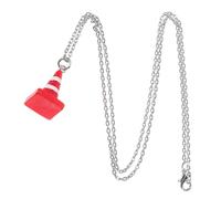 Milisten Collar de Tráfico con Colgante Forma de Cono Joyería Hombres y Mujeres Accesorio Original