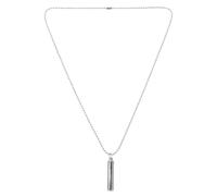 Milisten Collar de Urna para Cenizas Colgante Cilíndrico de Acero Inoxidable, Diseño Simple y Elegante, Adecuado para Regalo a Personas Que Han Perdido a Sus Padres