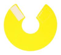 Milisten Collar Protector para Loros Antimordeduras en Cuero Microfibra Amarillo, Cómodo y Seguro Que No Interfiere Comer, Volar ni Jugar, Adecuado para Aves en Recuperación