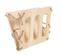 Milisten Comedero De Madera para Soporte Vertical y Horizontal para Conejos y Chinchillas Diseño para Desperdicios y Mantener Limpia