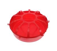 Milisten Comedero para Pollitos Pequeño Rojo, Comedero Manual para Aves de Corral sin Desperdicios, 28x13,5 Cm, Equipo de Alimentación Práctico para Granjas y Jardines