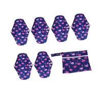 Milisten Compresas Menstruales Reutilizables Bambú Activado Absorción Alta con Bolsa para Flujo y Abundante Cómodo y Ecológico para Mujer