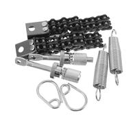 Milisten Conjunto De Pedal De Batería Con Transmisión De Cadena Doble Tensor De Leva De Resorte Para Soporte De Batería Para Reemplazo De Instrumento De Percusión