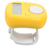 Milisten Contador de Anillos Contador Manual Mini de Plástico Amarillo, Portátil, Diseño de Luz Nocturna, para Conteo de Vueltas al Caminar y Uso Deportivo