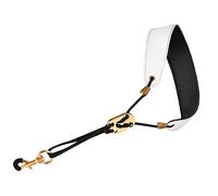 Milisten Correa De Cuello Ajustable Para Saxofón Cuero Arnés Ergonómico Para Saxo Tenor y Soprano Alivio De Presión y Transpirable Para Uso Profesional y Recreativo