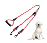Milisten Correa De Tracción para Perros Suministros para Mascotas Doble Cabeza Entrenamiento Roja Moderna