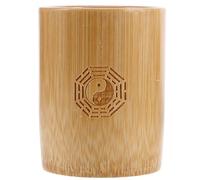 Milisten Cubo de I Ching de Madera Natural Compacto y Portátil para Adivinación Tradicional China Decoración Retro Feng Shui y Almacenamiento Funcional de Varas de Adivinación