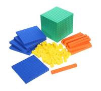 Milisten Cubo Matemático para Niños Manipulativos de Matemáticas Bloques de Aprendizaje de 10 Piezas Seguro y Estable Enseñanza Actividades Educativas