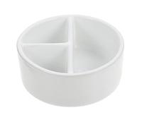 Milisten Cuenco de cerámica para lavar pinceles, paleta de pintura de porcelana blanca, plato de pintura de acuarela de porcelana, recipiente de inmersión de bolígrafos, bandeja de mezcla de paletas