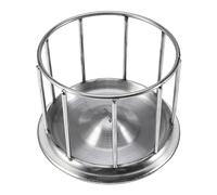 Milisten Cuenco De Comida para Reptiles y Tortugas Acero Inoxidable Comedero Semiacuático para Terrarios Dispensador De Comida para Mascotas s