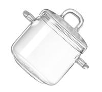 Milisten Cuenco de Cristal con Tapa y Doble Asa 700 Ml, Ensaladera Resistente al Calor para Microondas y Horno, Tazón para Sopa y Postres, Frutero Práctico para Cocina y Hogar