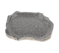 Milisten Cuenco para Mascotas Plato Gusanos Harina Plato Alimentación para Reptiles Plato Esquina para Reptiles Cuenco Agua Tortuga Alimento Placa Petri Resina
