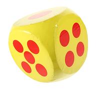 Milisten Dados De Espuma Gigantes para Fiesta Actividades Educativas y Reuniones Familiares Juguete De Aprendizaje Divertido Color Amarillo