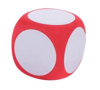 Milisten Dados de Espuma Grandes de 6 Cm para Escribir y Borrar, Cubo de Espuma Rojo Versátil para Proyectos DIY Aula y Ambiente de Aprendizaje