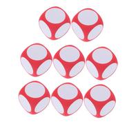 Milisten Dados de Espuma Reutilizables de 6 Cm para Enseñanza y Juegos, 8 Piezas Rojas Fáciles de Agarrar, Ideales para Actividades Educativas y Dibujo