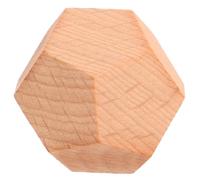 Milisten Dados de Madera sin Números para Manualidades y Juegos, Cubo Educativo en Blanco para Enseñanza, Juego de Contar y Actividades en Casa, 1 Pieza, Adecuado para Fiesta y Aprendizaje