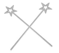 Milisten de Estrellas para Niñas 2 Piezas Accesorios de Disfraz de Mágicas Brillantes para Fiestas de Cumpleaños Halloween y Juegos de Simulación
