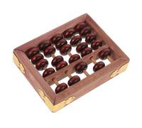Milisten de Madera Vintage para Aprendizaje Matemático Herramienta de Cálculo Portátil para Diseño de Columnas con Bolas de Haya Educativo Clásico para Desarrollo Infantil
